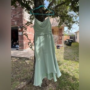 Azazie Summer Bridesmaid Dress Dusty Green
